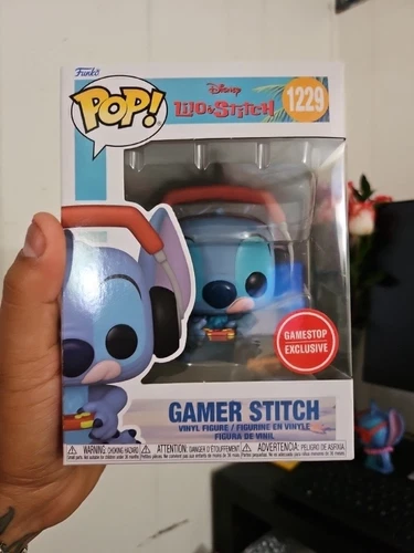 Funko POP! Disney Lilo & Stitch Gamer Stitch #1229 GameStop Exclusive