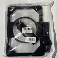 Tablet P C Case iPad 10.2 Black/Clear Strap Stand New Sealed