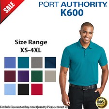 Port Authority K600 Mens Short Sleeve EZPerformance Pique Stylish Polo Shirt
