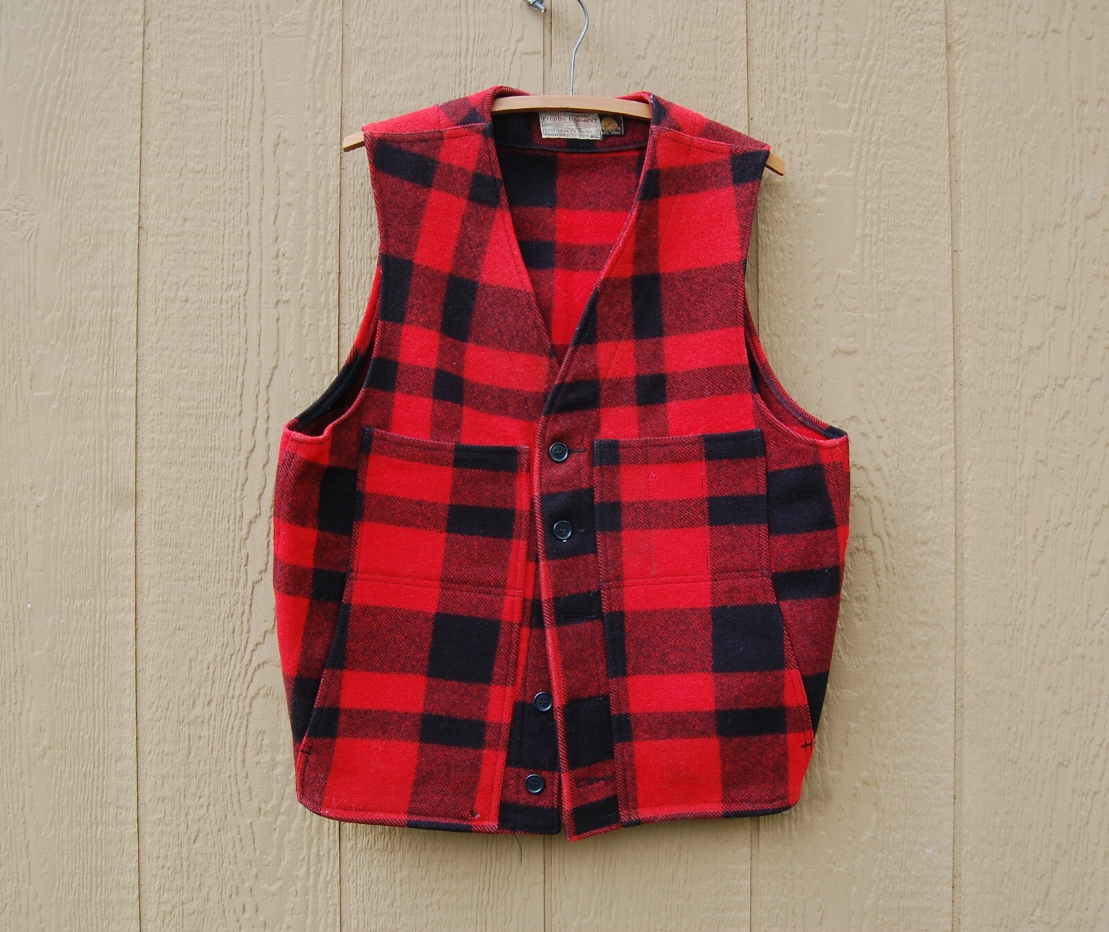 Filson 100% Virgin Wool Mackinaw Vest 