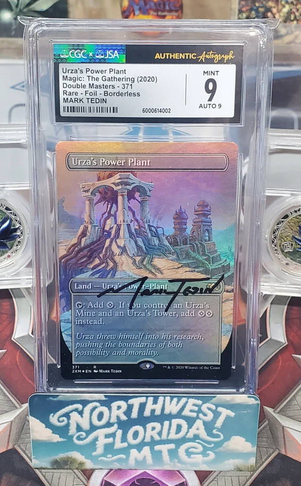 CGC, Signed Set - Foil Borderless Urza's Mine, Power Plant, and Karn Liberated - Image 2 of 4