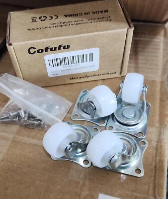 Cofufu 1" Low Profile Caster Wheels ~ Set of 4