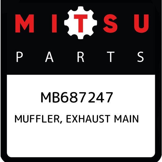 MB687247 Mitsubishi Muffler, exhaust main MB687247, New Genuine 