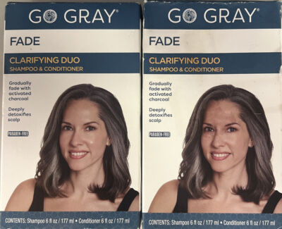 Go Grey Remove 2-Go Gray Fade Clarifying Duo Shampoo & Conditioner Go Gray Remove ...