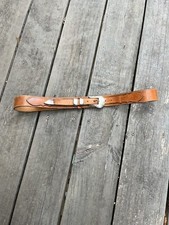 Chacon Silver Buckle Vintage Belt 38