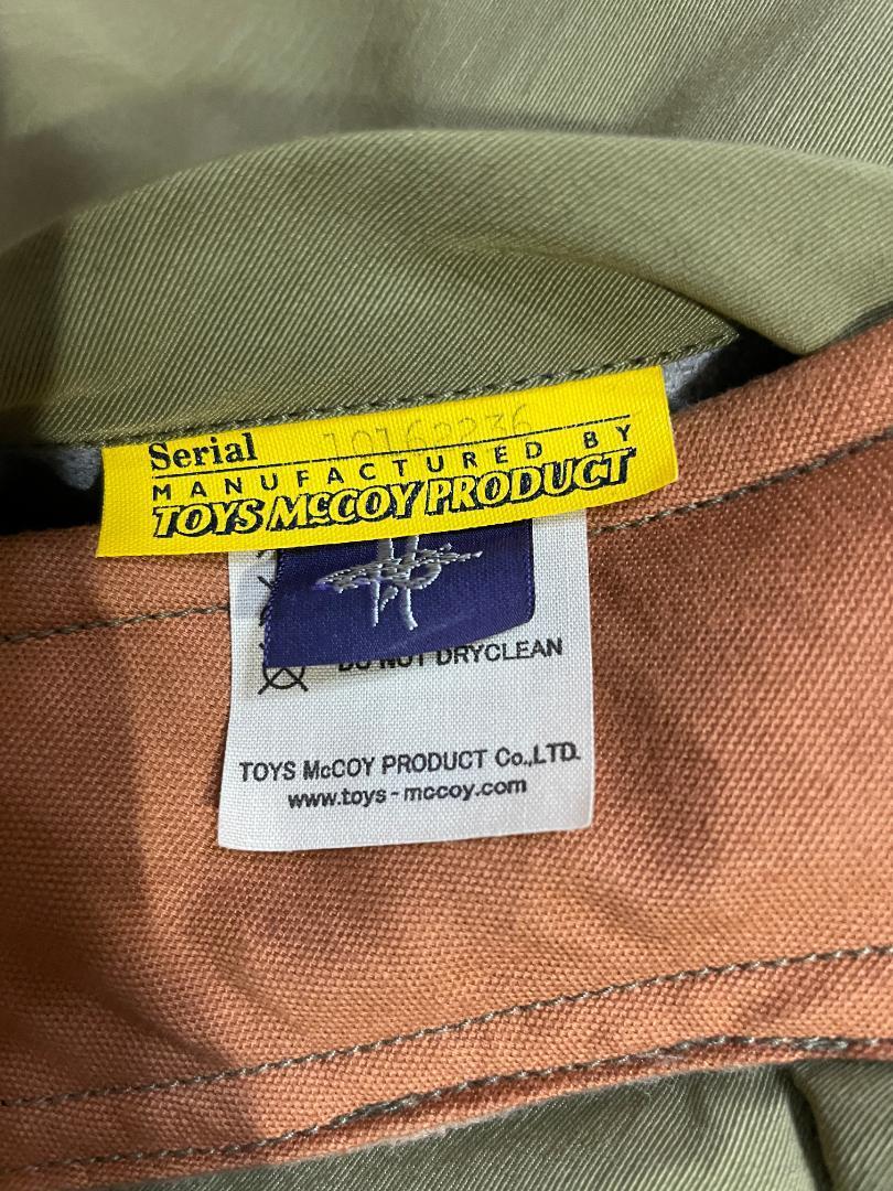 TOYs McCOY MILITARY DOWN PARKA Olive x Orange Size 38 Used TOYs McCOY MILITARY DOWN PARKA Olive x Orange Size 38 Used