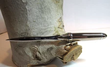 Chrome Letter Opener Chrome Plated Steel 6 1/4" Long +Gift Pouch