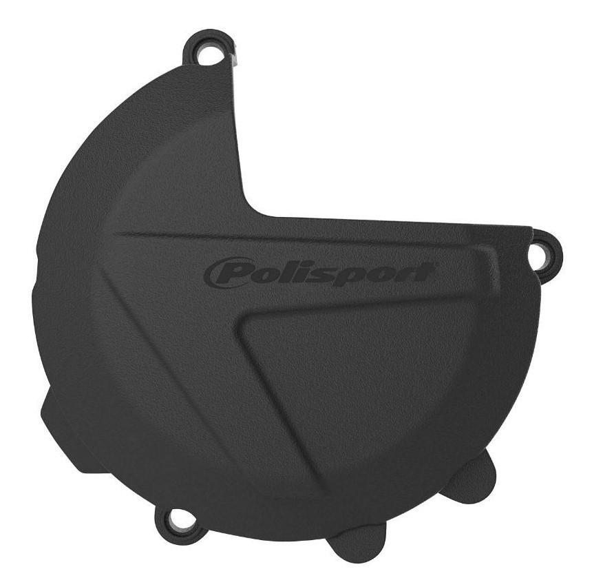 Protection carter embrayage Polisport noir en polymère premium pour KTM Husqvarna 17-22