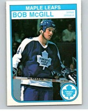 1982-83 O-Pee-Chee #327 Bob McGill  RC Rookie Toronto Maple Leafs V59386