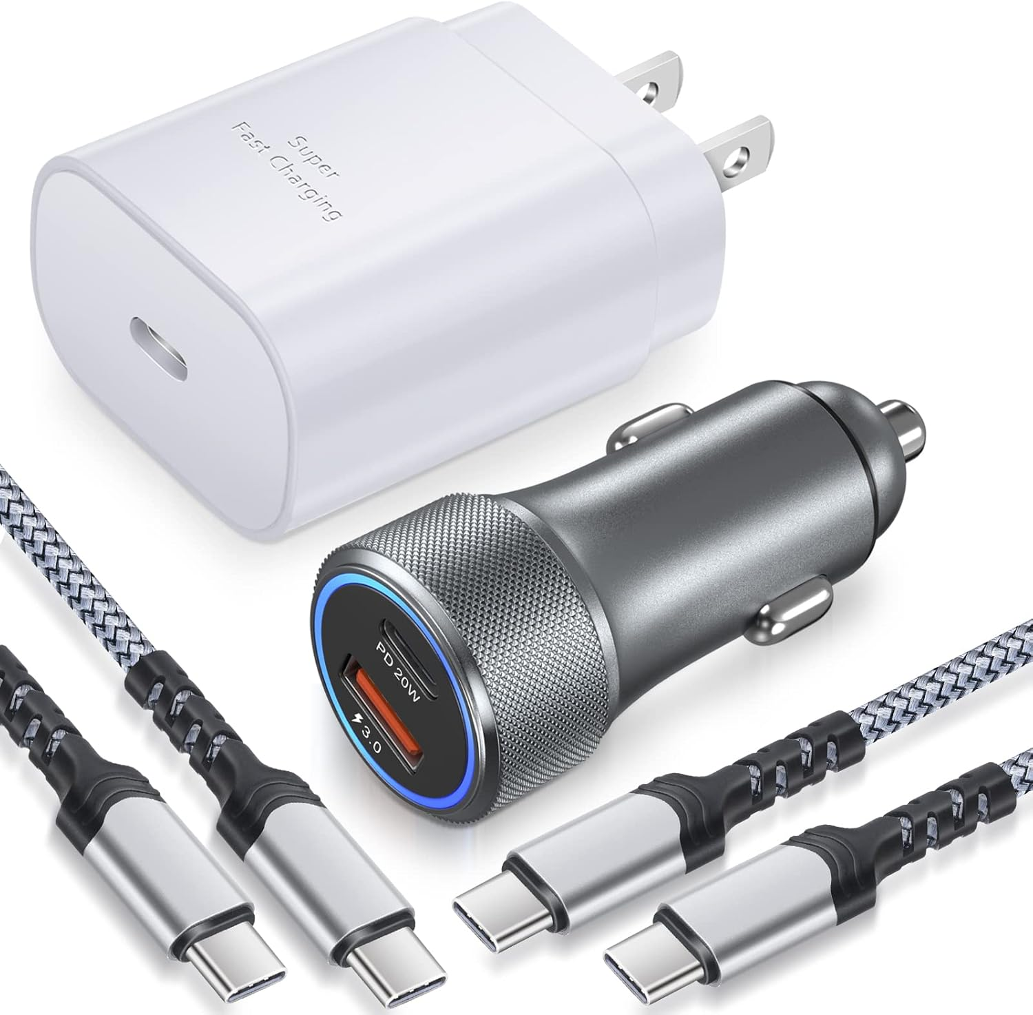 USB C Car Charger Block,  25W Super Fast Car Charger Type C Charging Block wi...