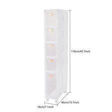 Narrow Slim Storage Cabinet, Bathroom Organizer Bathroom Floor Storage Cabinet