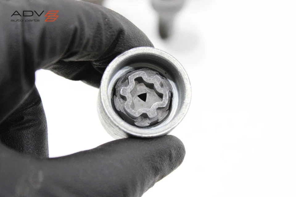 2009 - 2024 AUDI Q5 SQ5 WHEEL RIM LUG NUT BOLT W/ ANTI THEFT LOCK KEY OEM -SET- - Image 4 of 4