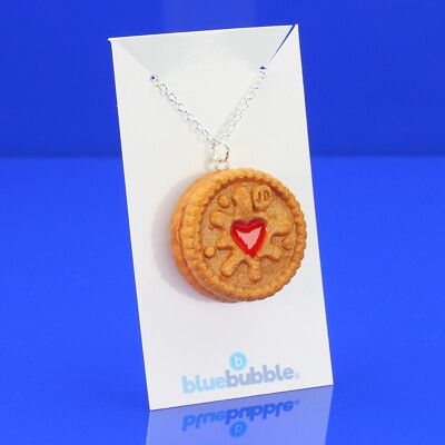 Bluebubble Jammie Dodger CHRISTMAS EDITION Charm Halskette Kitsch Kawaii Cookie