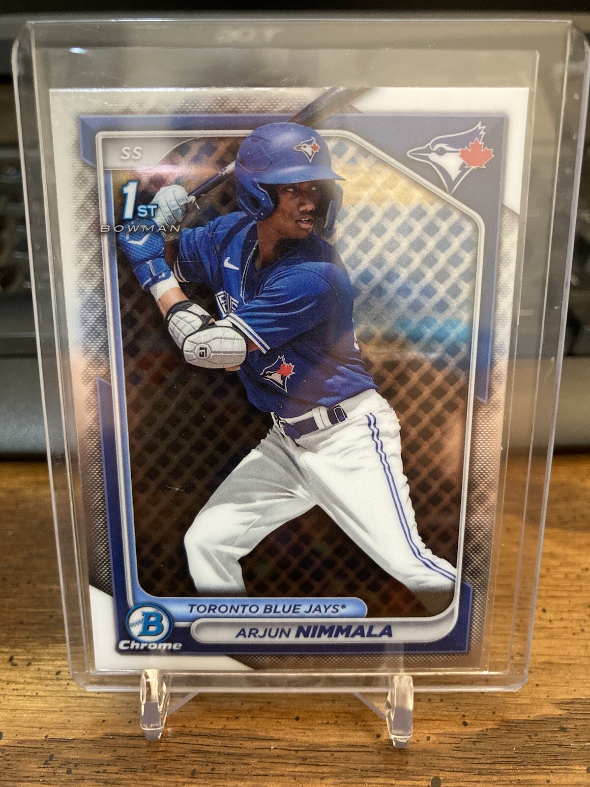 2024 Bowman Chrome Arjun Nimmala 1st Chrome Prospect #BCP-142 Toronto Blue Jays