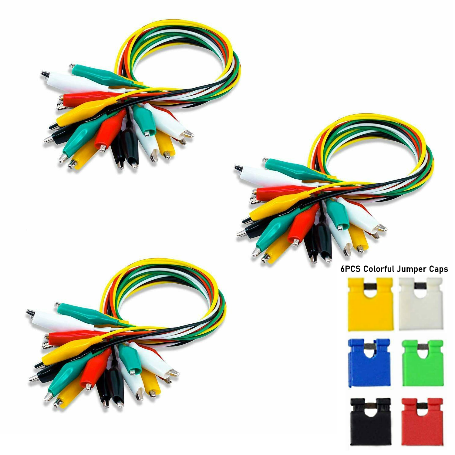 3 X 10Metered Color Insulating Test Lead Cable Set Double Ended