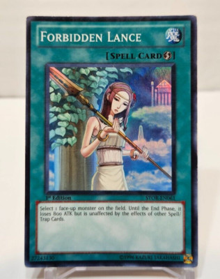 Forbidden Lance STOR-EN061 Super Rare 1st Edition Yugioh 4020