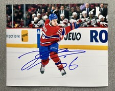 MONTREAL CANADIENS JESSE YLONEN AUTOGRAPH 8x10 ACTION PHOTO #5 YOUNG HOCKEY STAR