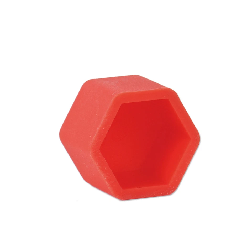 20pcs Red Car Truck Wheel Tyre Hub Screw Bolt Nut 19mm Plastic Cap Accessories - Image 3 of 4