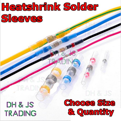 Heat Shrink Solder Sleeve Splice Adhesive Lined Connector White Red Blue Yellow - Picture 2 of 7