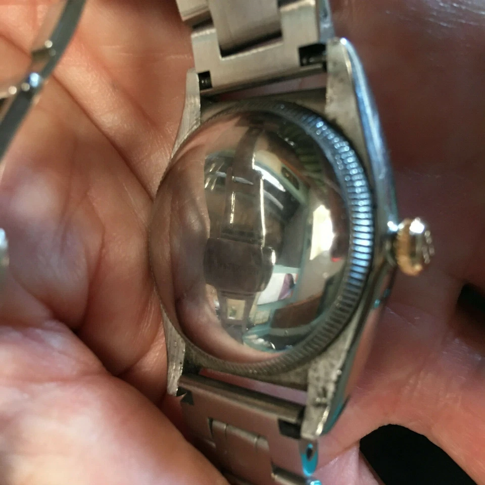 RELOJ ROLEX OYSTER PERPETUAL 1948 RARO CLÁSICO ORO ROSA/ACERO INOXIDABLE Foto 2 de 4