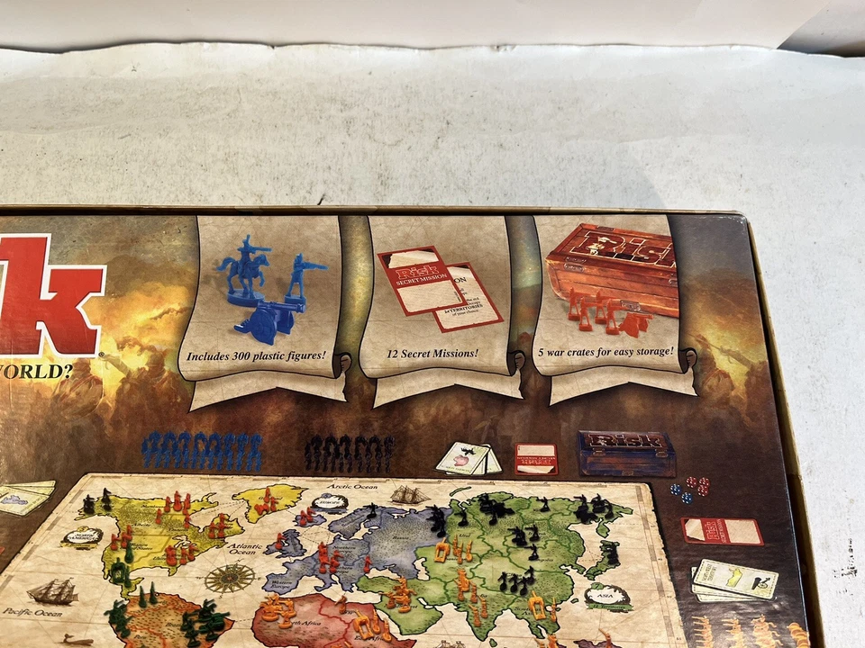 Risk Board Game Strategic Conquest Secret Missions Multiple Gameplay Complete - Image 4 of 4