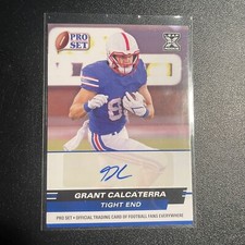 GRANT CALCATERRA NCAA SMU 2022 Leaf Pro Set RC Rookie Auto #PSA-GC1 Card. rookie card picture