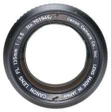 Canon FL 3.5/135 SLR Camera Telephoto Lens