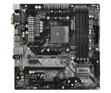 ASRock B450M Pro4 Motherboard AMD B450 Socket AM4 DDR4 M.2 M-ATX Ryzen D-Sub DVI