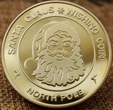 Santa Claus Christmas Wishing Coin