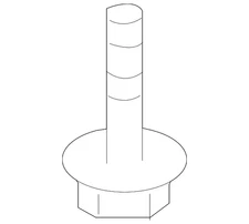 Genuine Nissan Suspension Cross-Member Bolt 55424-AG00A