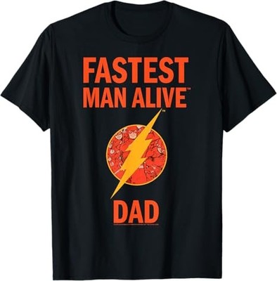 DC Comics The Flash Fastest Man Alive Black T-Shirt