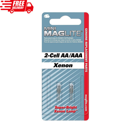 Replacement Lamps for 2-Cell AA Mini Flashlight 2-Pack 2 Aa