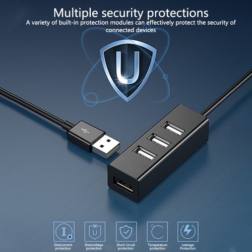 Vier--in einem Hub 100cm Mobiltelefon Computer Ladegerät USB Hub Expansion Dock - Afbeelding 6 van 20