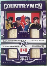 CANADA COUNTRYMEN 2021-22 Leaf Lumber Hockey Quad Stick Relics 1/12