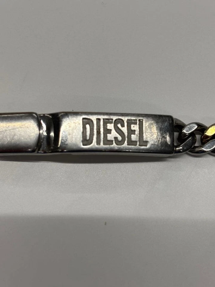 Pulsera Cadena Diesel Unisex Metal Joyería Accesorios Foto 2 de 4