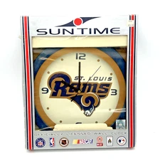 St. Louis Rams NFL Wall Clock by Suntime | Officially Licensed | New in Box