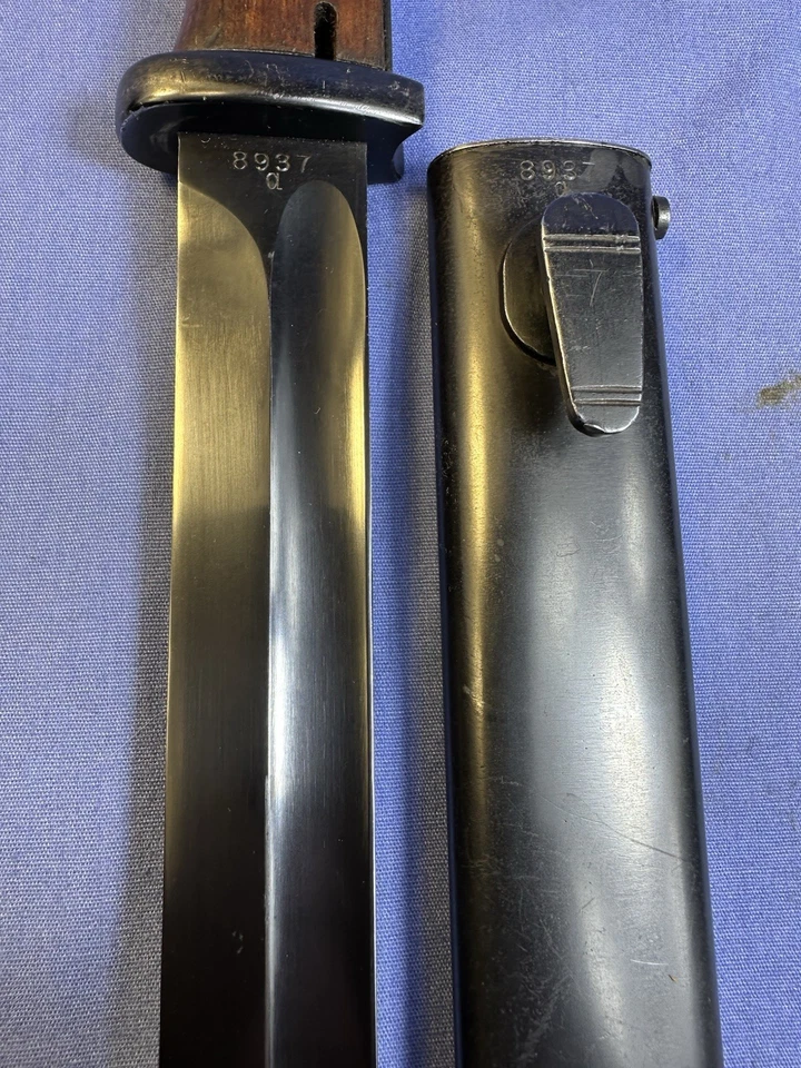 MINTY MATCHING WW2 GERMAN K98 BAYONET w SCABBARD-S/185 37 ELITE DIAMANT - Image 2 of 4