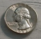 1963-P BU Silver Washington Quarter #2