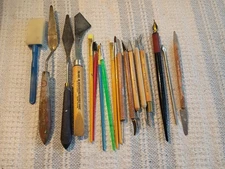 Kemper & Misc Pottery & Clay Sculpting Tool Lot Ceramic Loop Trim Modeling Tools