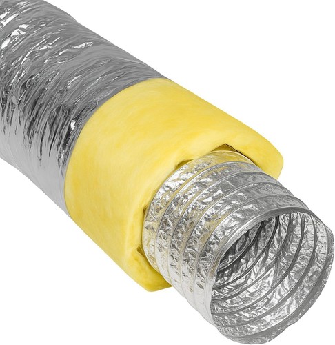 Tuyau flexible en aluminium conduit de ventilation flexible isolé thermiquement tuyau flexible thermique - Photo 13/13