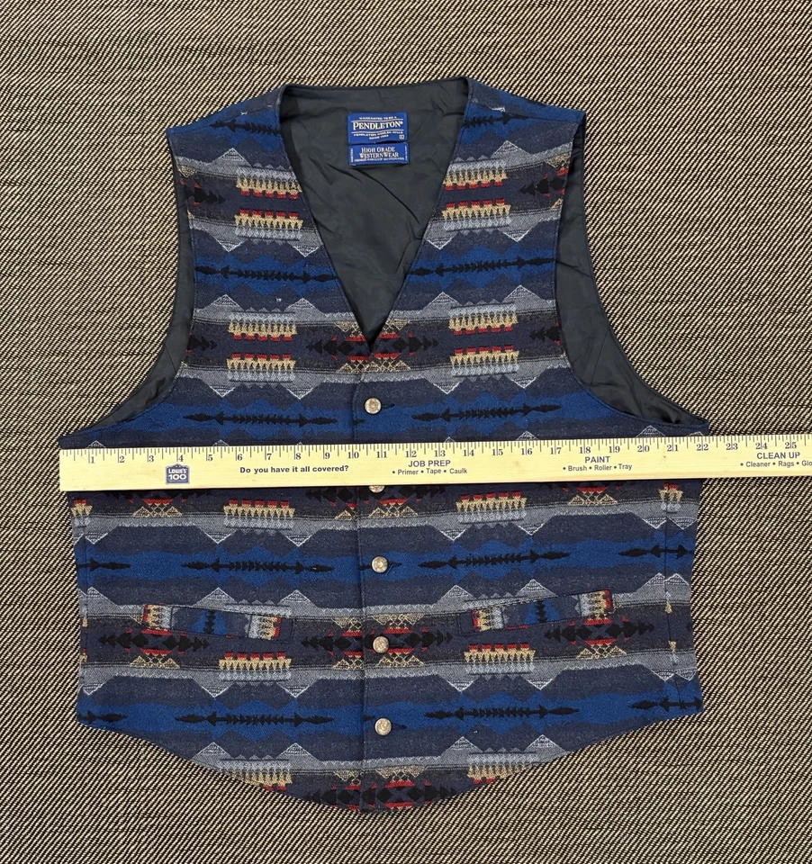 Vintage Pendleton Vest Mens Large High Grade Western Wear Waistcoat READ MORE - Image 2 of 4