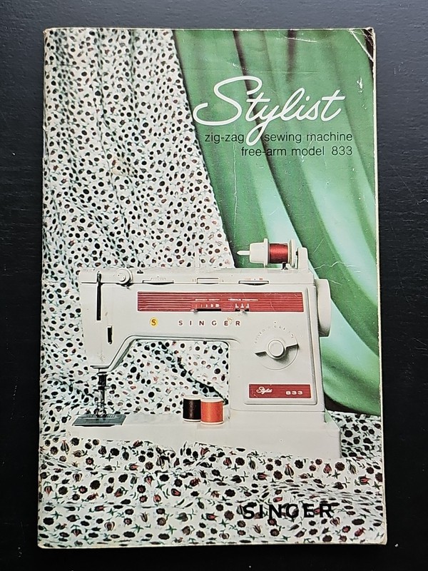 Singer Stylist 1979 Zig-Zag Free Arm Model 833 Manual Only