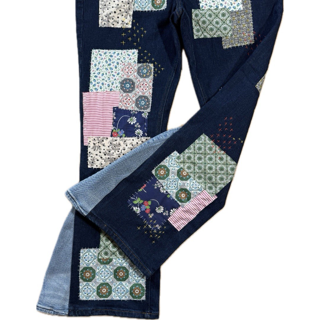 1930’s Vintage Patchwork Denim - image 5