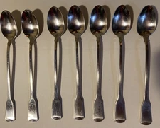 Oneida AMERICAN COLONIAL Iced Tea Spoons, Butter Knife, Sugar Spoon Cube USA