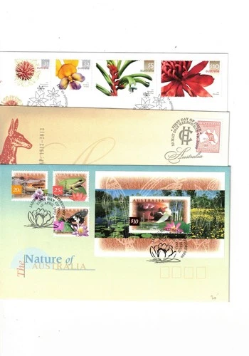 Australia 1997/13 $10 etc on UNADDRESSED OFFICIAL FDCs       (3 Covers)