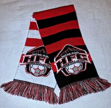 HFC Highland Football Club Winter Scarf In Red, White, Black NWOT