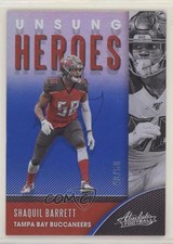 2020 Panini Absolute Unsung Heroes Spectrum Blue 40/50 Shaquil Barrett no9