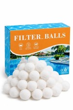 3lbs Pool Filter Balls for Sand Filter, Reusable Pool Sand Filter Balls, Effi...