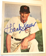 1982 G.S. GALLERY HANK SAUER  SIGNED AUTO BASEBALL CARD#19 +CERT