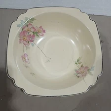 Homer Laughlin Briar Rose Round 8 Inch Serving Bowl Good Used Condition
